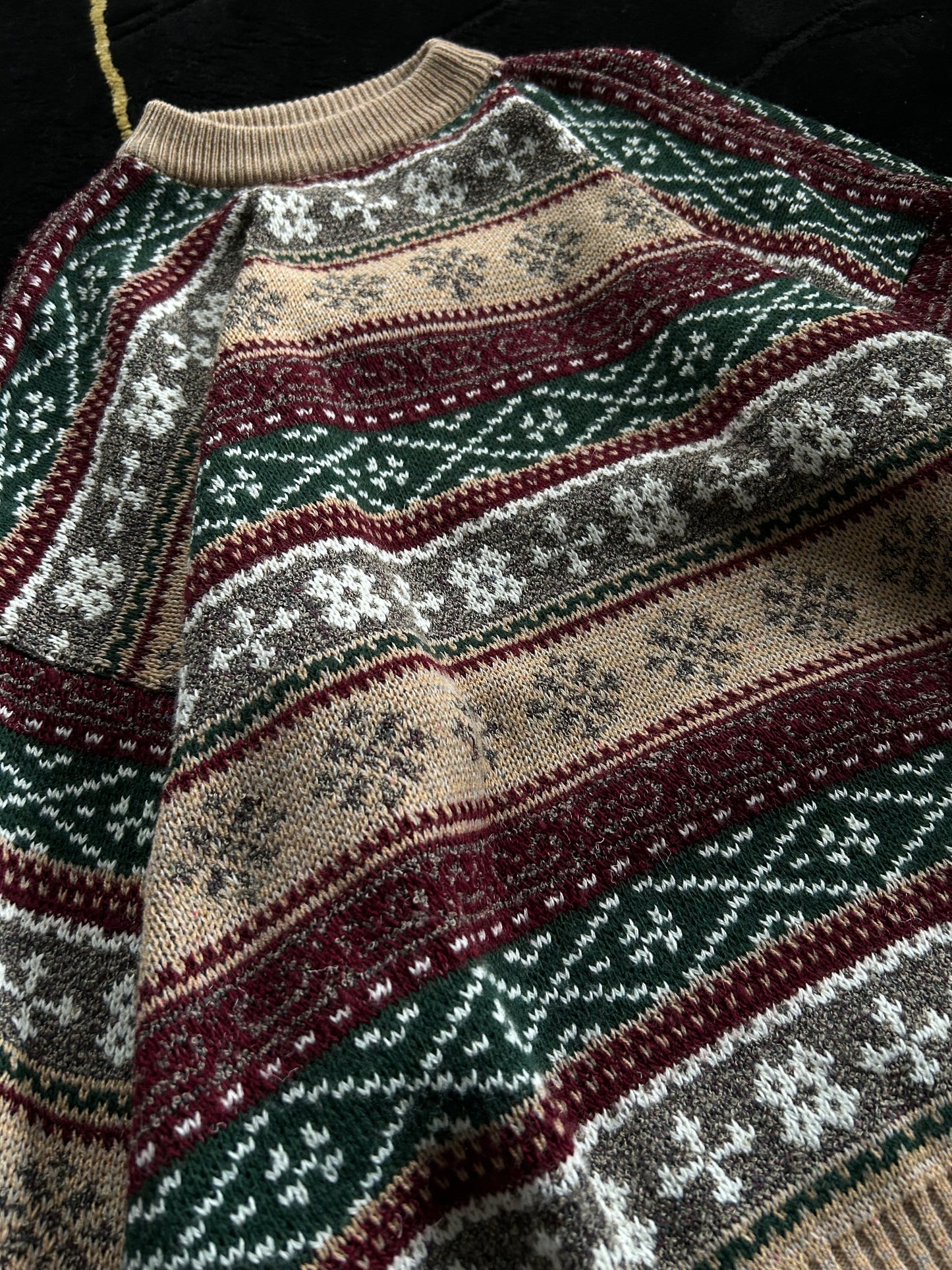 Oversize Strickpullover Weihnachtsmotiv